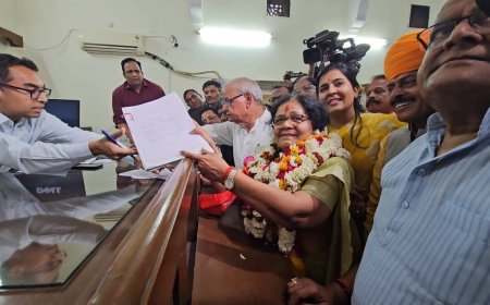 लोकसभा चुनाव के प्रथम चरण के लिए नामांकन के अंतिम दिन भाजपा प्रत्याशियों ने भरे नामांकन