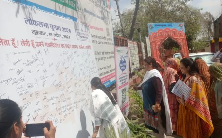 नगर निगम ग्रेटर आयुक्त ने दिलाई मतदान करने की शपथ