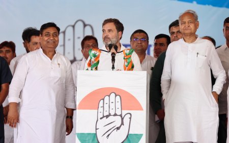 राहुल गांधी ने राजस्थान के पार्टी उम्मीदवारों के समर्थन में किया प्रचार 