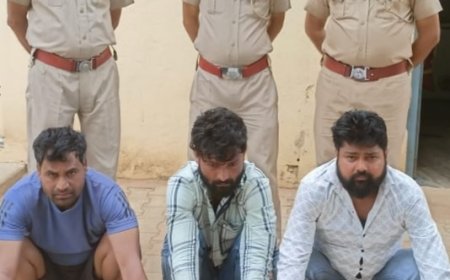 पुलिसकर्मी बनकर लूट की वारदात को अंजाम देने वाले तीन आरोपी गिरफ्तार