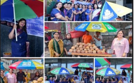 स्ट्रीट फूड वेंडर्स को गर्मी से राहत के लिए छाते किए वितरित