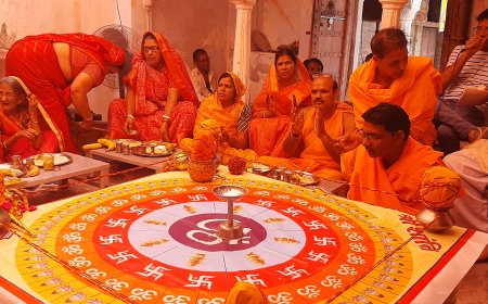 धर्मनगरी निवाई खंडवा जैन मंदिर में भक्ति भाव से हुआ शांति विधान पूजा