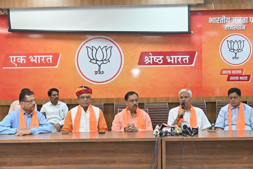 पूर्व डीजीपी बीएल सोनी ने ग्रहण की भाजपा की सदस्यता