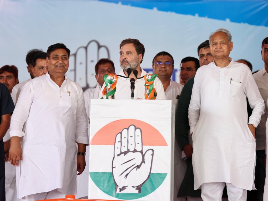 राहुल गांधी ने राजस्थान के पार्टी उम्मीदवारों के समर्थन में किया प्रचार 