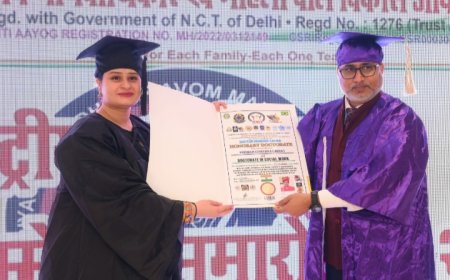 डॉक्टरेट मानद उपाधि से नवाजा गया