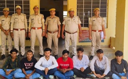 सात साइबर ठगों को किया गिरफ्तार