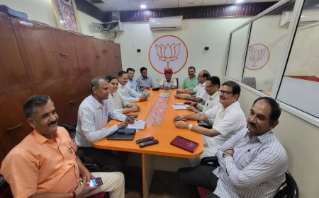 भाजपा चुनाव प्रबंधन समिति की बैठक आयोजित