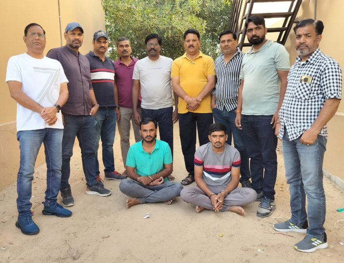 चेन्नई के ज्वैलर्स शोरूम में डकैती के दो आरोपि सांचौर से गिरफ्तार