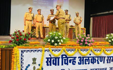 17 पुलिस अधिकारी व कार्मिक डीजीपी डिस्क-प्रशस्ति रोल व 148 सेवा चिन्हों से सम्मानित