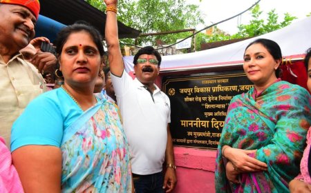 उपमुख्यमंत्री दिया कुमारी ने किया सीकर रोड ड्रेनेज प्रोजेक्ट का शिलान्यास