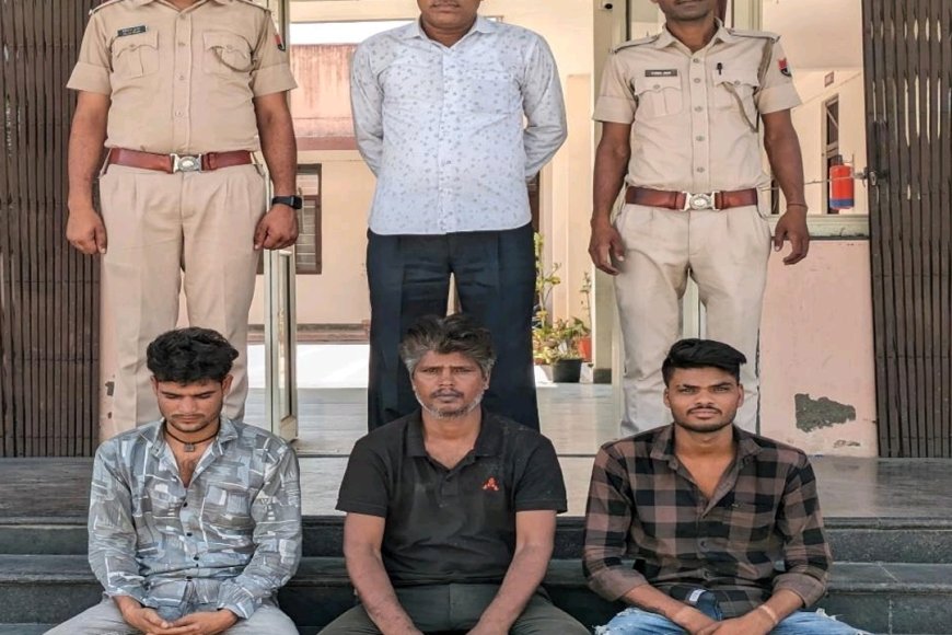 पुजारी को अगवा कर 30 लाख की फिरौती के मामले में अभियुक्त सहित तीन गिरफ्तार