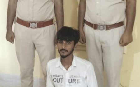 अवैध देशी रिवाल्वर एवं 6 जिंदा कारतूस के साथ आरोपी गिरफ्तार