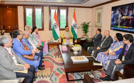 मुख्यमंत्री भजनलाल शर्मा से 16वें वित्त आयोग के प्रतिनिधिमंडल ने की शिष्टाचार भेंट