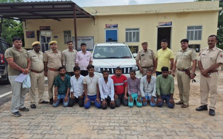 अपह्रत प्रोजेक्ट मैनेजर को चंद घण्टों में दस्तयाब कर 8 मुल्जिमों को किया गिरफ्तार