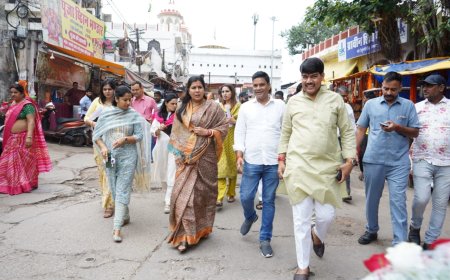 गणेश चतुर्थी को लेकर महापौर व आयुक्त ने किया दौरा