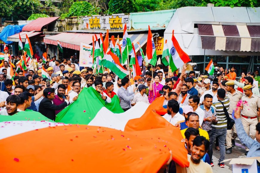 तिरंगा यात्रा का उद्देश्य देशवासियों में राष्ट्रप्रेम की भावना जागृत करना : दिया कुमारी