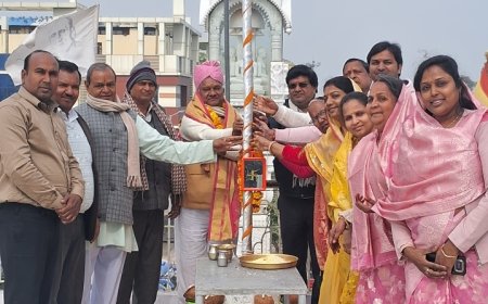 16 दिवसीय भक्तामर महामण्डल अनुष्ठान ध्वजारोहण के साथ हुआ आगाज