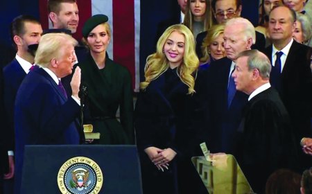 डोनाल्ड ट्रंप ने 47वें राष्ट्रपति के रूप में शपथ ली