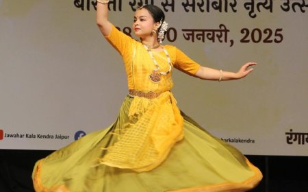 जेकेके में नृत्योत्सव बसंत बहार शुरू, नृत्यांगनाओं ने बिखेरे वासंती रंग