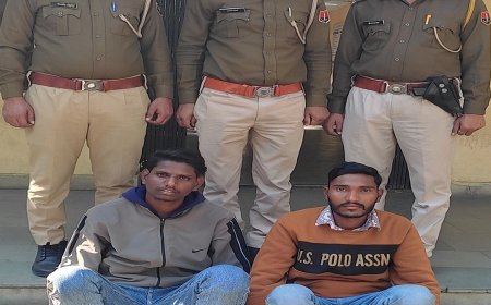 हत्या के मामले में वांछित दो इनामी बदमाश गिरफ्तार, एक नाबालिग निरुद्ध