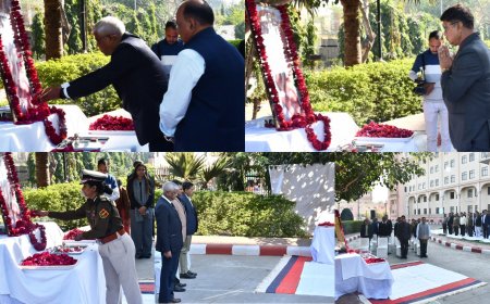 शहीद दिवस पर पुलिस मुख्यालय में अमर शहीदों का पुण्य स्मरण