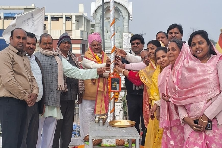 16 दिवसीय भक्तामर महामण्डल अनुष्ठान ध्वजारोहण के साथ हुआ आगाज