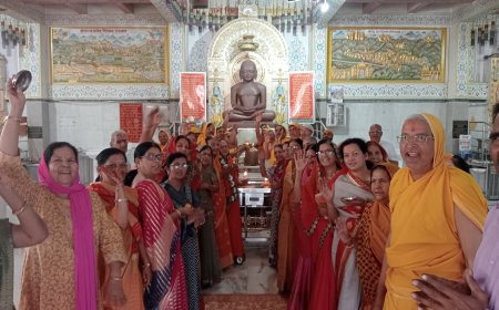 मानसरोवर में भगवान अनन्त जी के मोक्ष कल्याण को महोत्सव के रुप में मनाया