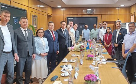रूस केप्रतिनिधिमंडल ने की मुख्य सचिव से मुलाकात