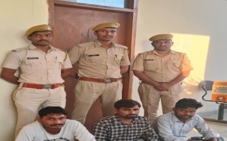 14.07 लाख रुपए की साइबर ठगी में तीन आरोपी गिरफ्तार