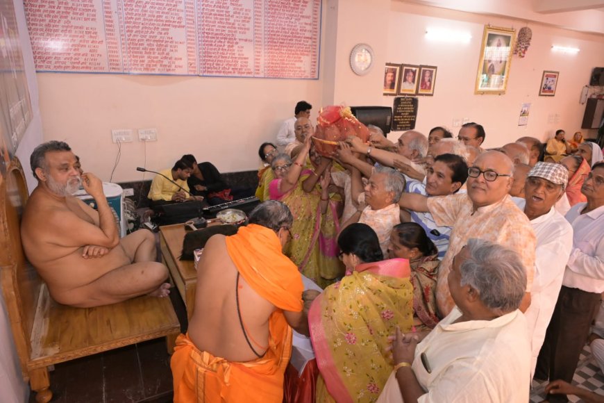 भव्य मंगल प्रवेश  108  सौभाग्यशाली परिवार करेंगे पाद पक्षालन