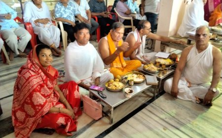 समवशरण के अनुष्ठान में 108 श्रावकों ने आराधना की