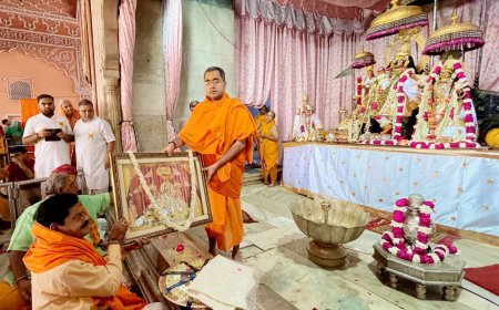 गुरु पूर्णिमा पर भाजपा द्वारा संतों एवं महात्माओं का बहुमान