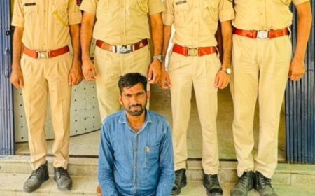 20,000 का इनामी बदमाश चैनाराम पिस्टल और कारतूस के साथ गिरफ्तार