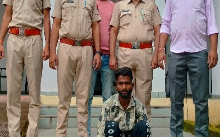 पानरवा में बुजुर्ग को बंधक बना लूट का मुख्य आरोपी 'नारूलाल' गिरफ्तार