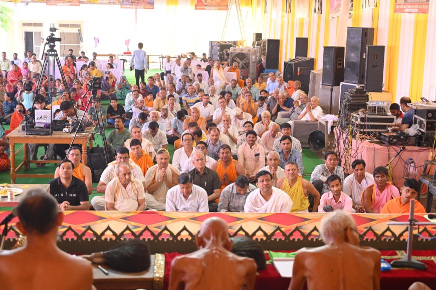 मुनि विशाल सागर जी महाराज को आचार्य ससंघ ने दी विनयांजलि