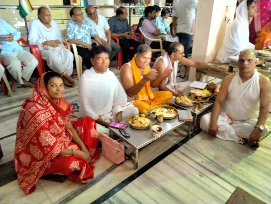 समवशरण के अनुष्ठान में 108 श्रावकों ने आराधना की