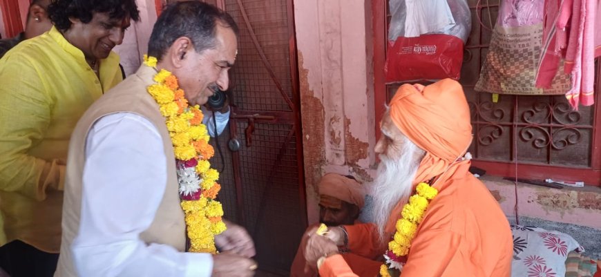 प्रदेश अध्यक्ष मदन राठौड़ ने पाली और बालोतरा में साधु-संतों से लिया आशीर्वाद