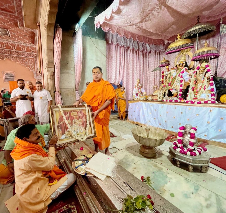 गुरु पूर्णिमा पर भाजपा द्वारा संतों एवं महात्माओं का बहुमान