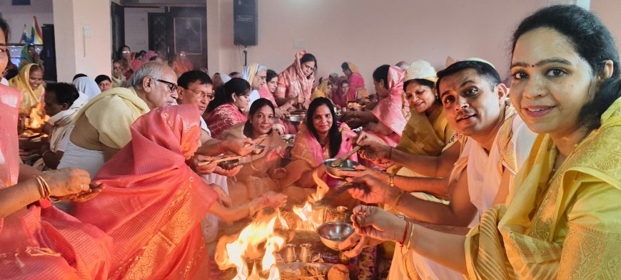 विश्व शांति महायज्ञ एवं सामुहिक कलशाभिषेक के साथ संपन्न हुआ श्री सिद्धचक्र महामंडल विधान