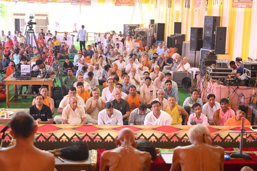 मुनि विशाल सागर जी महाराज को आचार्य ससंघ ने दी विनयांजलि