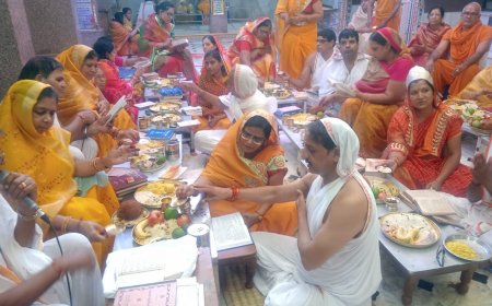 निवाई में दशलक्षण धर्म की आराधना का शुभारंभ