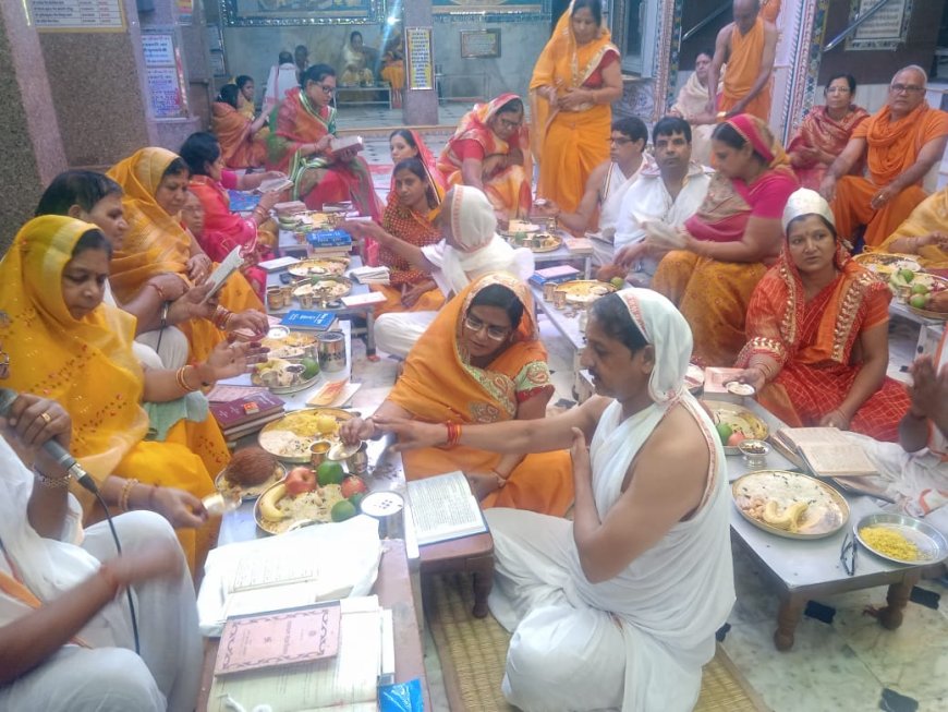 निवाई में दशलक्षण धर्म की आराधना का शुभारंभ