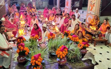 दशलक्षण पर्व की समाप्ति पर विश्व शांति महायज्ञ का आयोजन किया गया