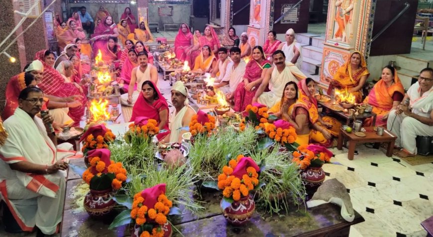 दशलक्षण पर्व की समाप्ति पर विश्व शांति महायज्ञ का आयोजन किया गया