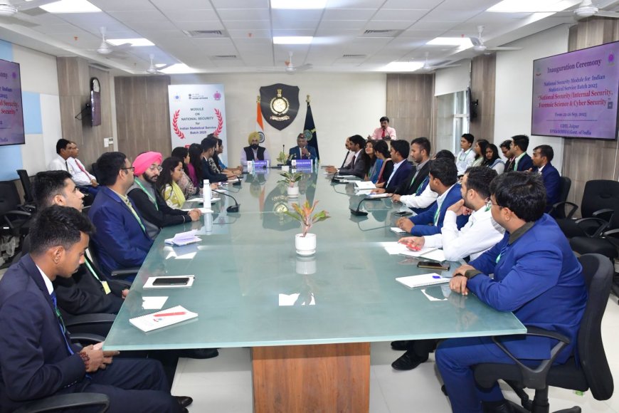 Inauguration of the Five-day National Security Module for Indian Statistical Service Batch - 2025