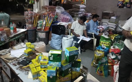 ब्रह्मपुरी में नकली सरस और कृष्णा घी का भंडाफोड़