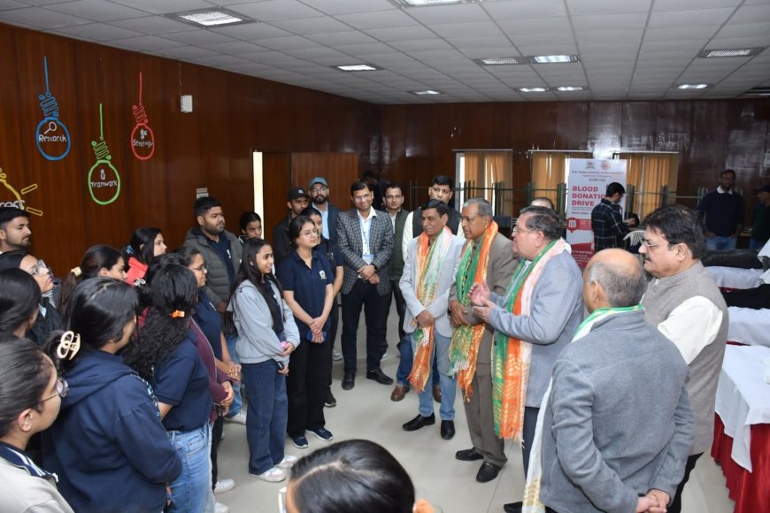 रक्तदान व  चिकित्सा शिविर का आयोजन