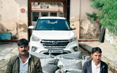 89 किलो डोडा-पोस्त के साथ दो अंतर्राज्यीय तस्कर गिरफ्तार