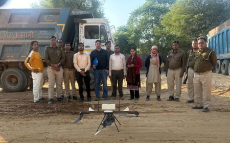 ड्रोन सर्वे में स्टोन क्रेशर यूनिट्स के स्टॉक में अनियमितता का खुलासा