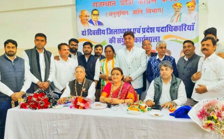 राजस्थान प्रदेश कांग्रेस कमेटी अनुसूचित जाति विभाग की कार्यशाला संपन्न